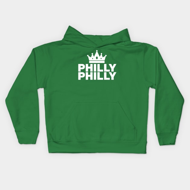 Philly Philly Philadelphia Kids Hoodie by fishbiscuit